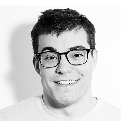 A high contrast, monochromatic portrait Me